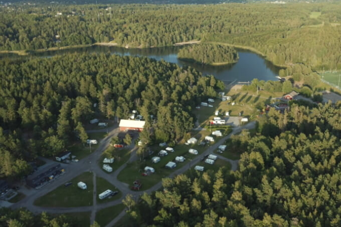 Rösjöbadens camping in Stockholm